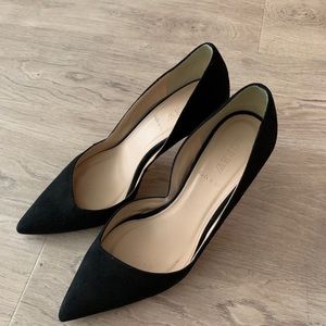J. Crew D’orsay Colette Pumps Black Suede